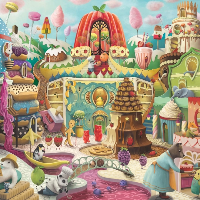 Puzzle Sladká ulica 1000 dielikov Ravensburger