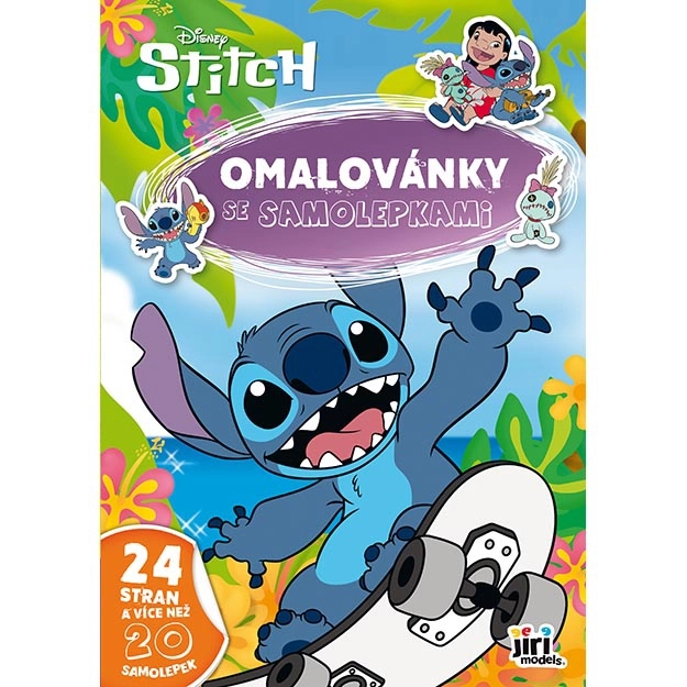 Omaľovánka s nálepkami Lilo & Stitch