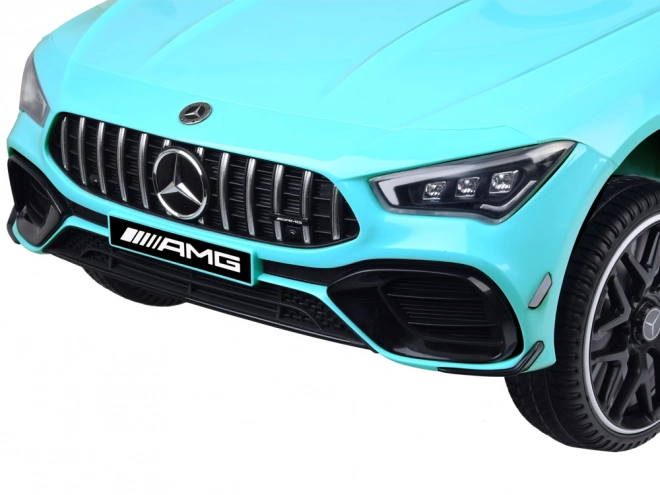 Detské elektrické auto Mercedes AMG CLA 45s s hojdačkovým efektom – Modrá