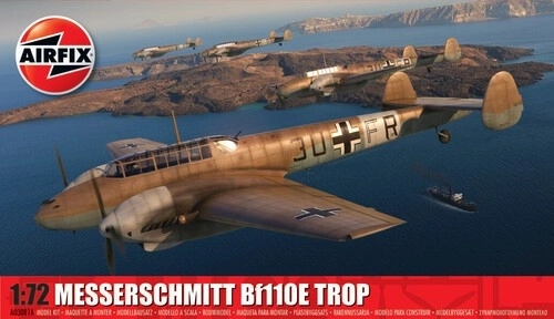 Plastikový model Messerschmitt Bf 110E/E-2 Trop 1/72