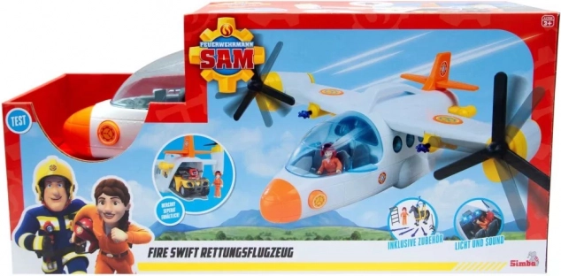 Rýchle záchranné lietadlo 42 cm Požiarnik Sam