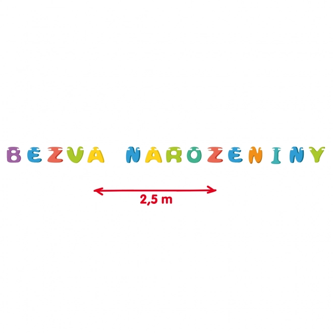 Girlanda Bezva narodeniny