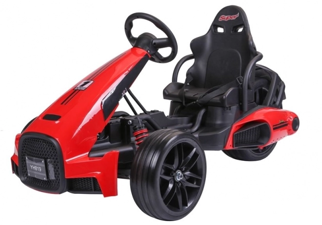 Gokart na akumulátor červený