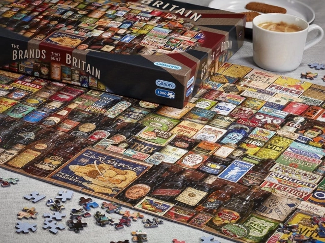 Puzzle Značky, ktoré vybudovali Britániu 1000 dielikov