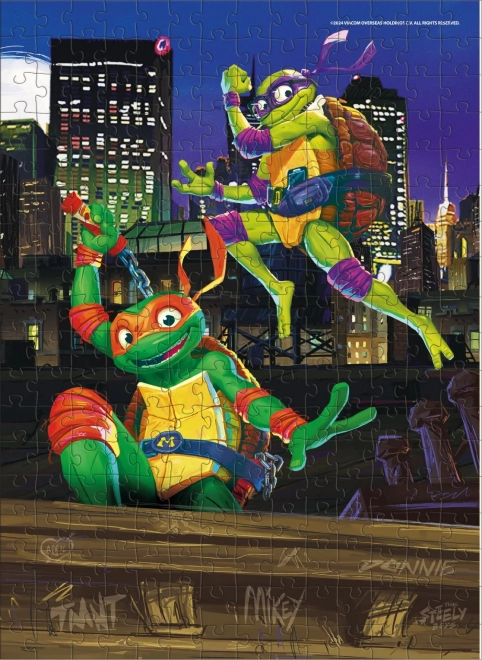 Puzzle Ninja korytnačky: Donatelo a Michelangelo 250 dielikov