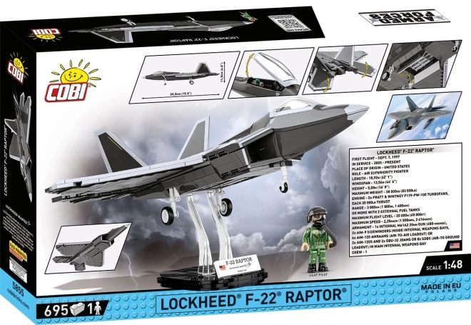 Klockový model Lockheed F-22 Raptor