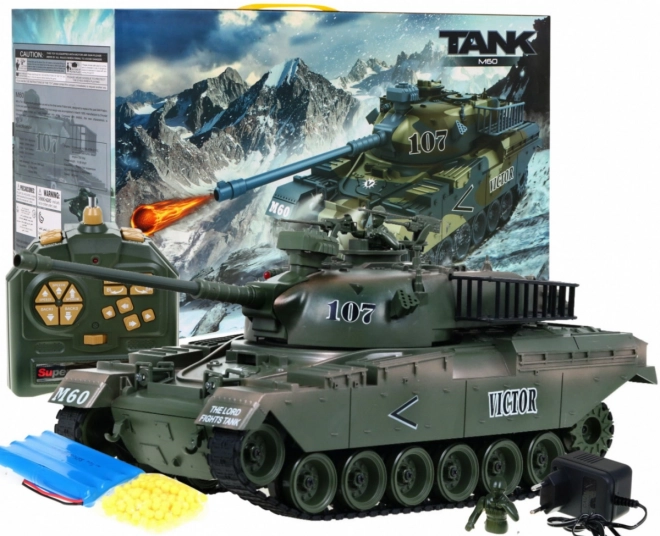 Zelený tank M-60 1:18