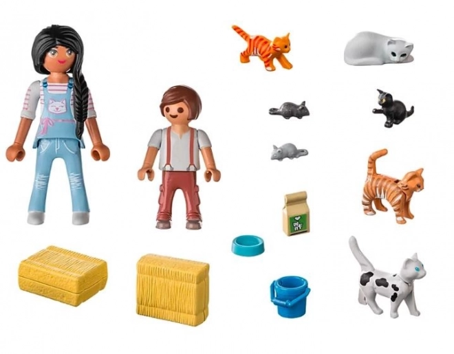 Rodina Mačiek Playmobil Country