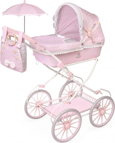Skladací kočík pre bábiky s taškou a doplnkami Sophie 81 cm