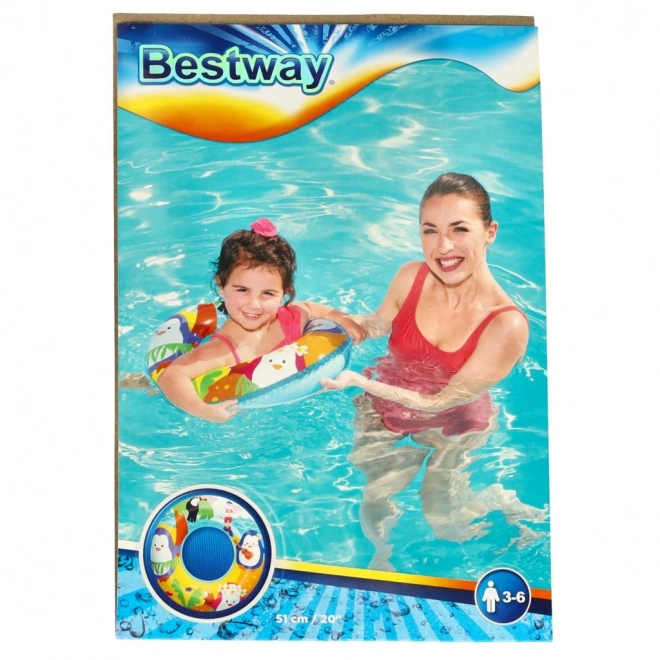 Bestway Nafukovacie koleso 51cm Syreny – tučniaky