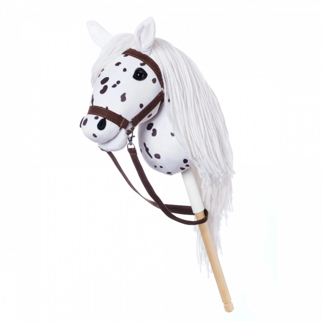 Koník na tyči Hobby Horse z kolekcie HOPPIHORSE Sport Edition v farbe bieleho leoparda