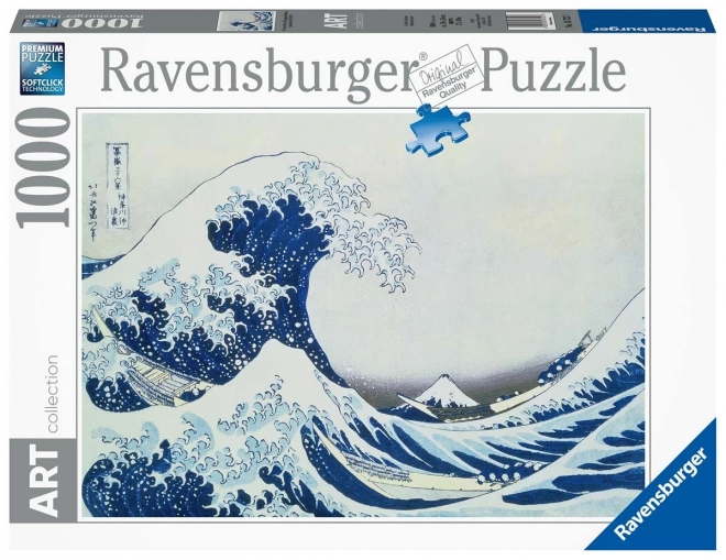 Ravensburger Puzzle Art Collection: Veľká vlna pri pobreží Kanagawy 1000 dielikov