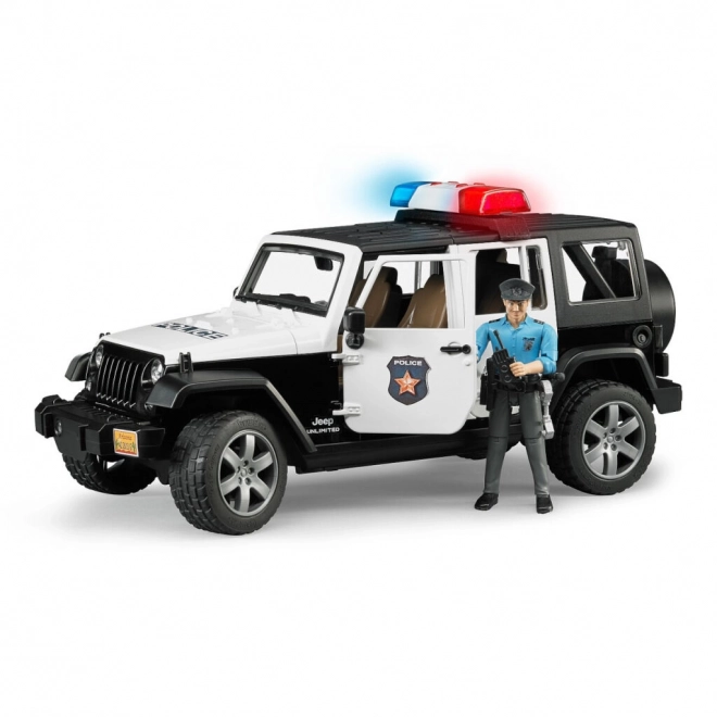 Jeep Wrangler Rubicon Policajný Auto s Figúrkou