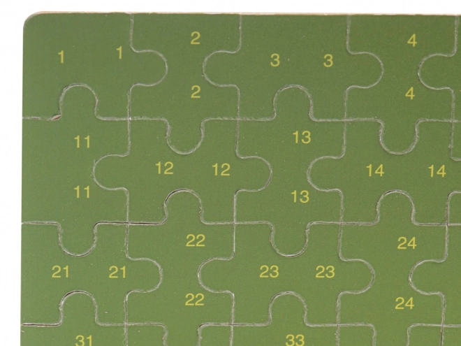 Detské puzzle s číslami - safari zvieratká