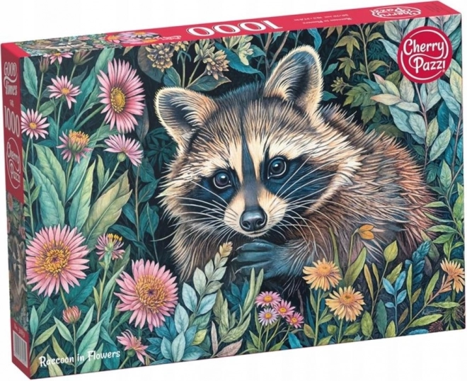 Puzzle Medvedík čistotný v Kvetinách 1000 Dielov