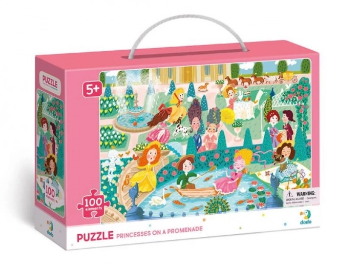 Puzzle princezny na promenáde 100 dielikov