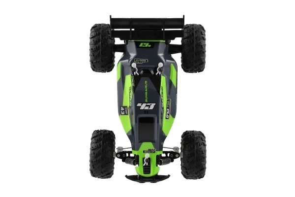 Auto RC Buggy rýchlostné 2,4GHz plastové 25cm s batériami zelené