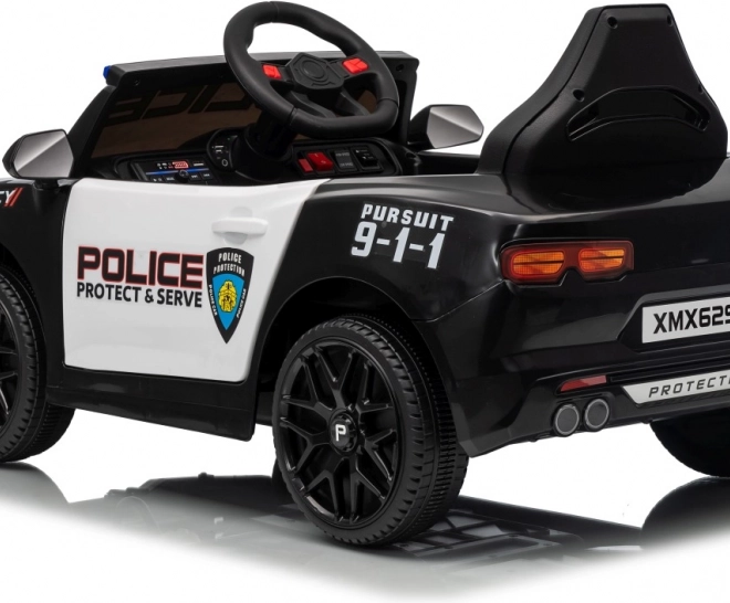 Čierne policajné auto 911 Agentúra