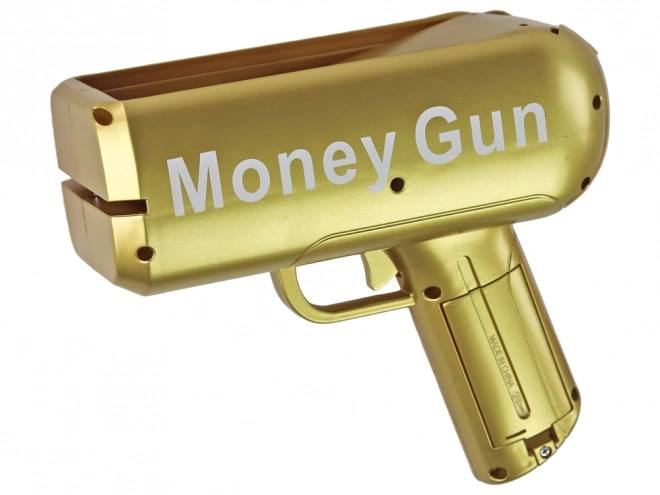 Zlatá pištoľ na peniaze Money Gun