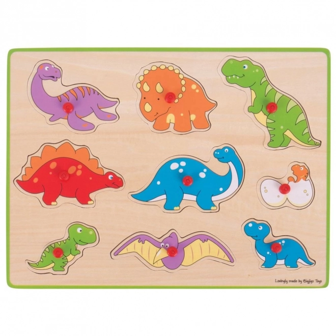 Vkládacie puzzle dinosaury