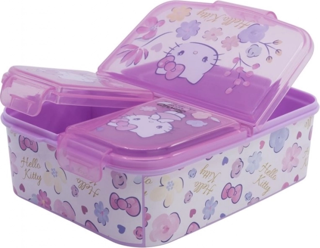 Viacpriehradkový svačinový box Hello Kitty