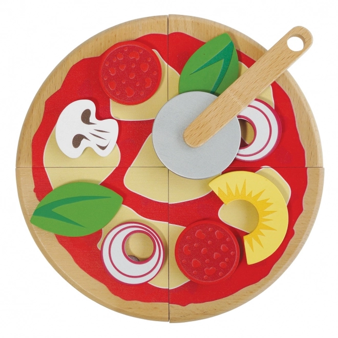 Drevená pizza set