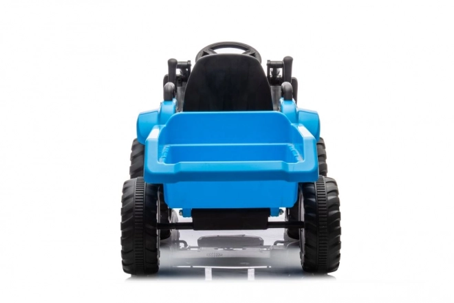 Elektrický detský traktor s lyžicou modrý