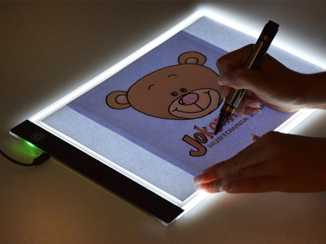 Podsvietený LED tablet na kreslenie pre deti