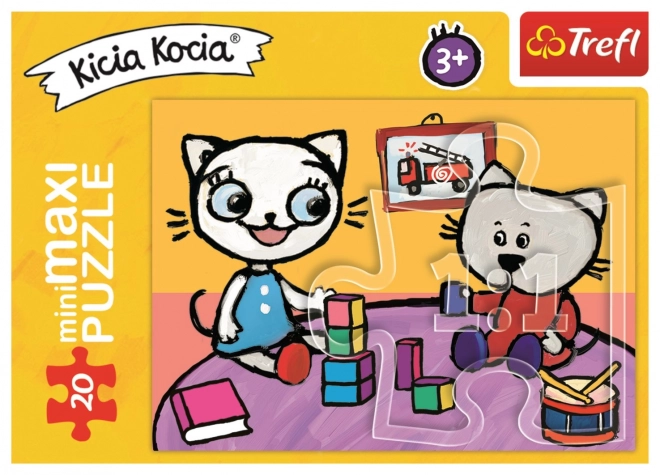 Puzzle Kicia Kocia: V pokojíku