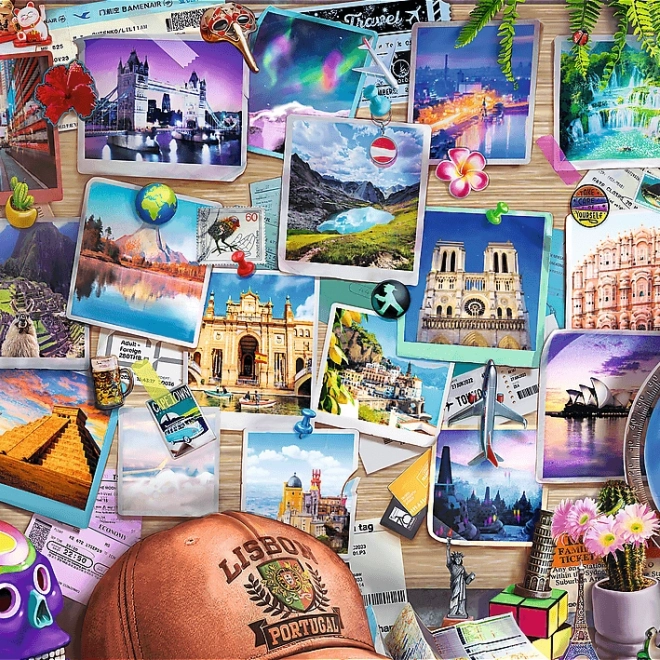 Puzzle TREFL Premium Plus Doba čaju: Spomienky z Cestovania 500 Dielov