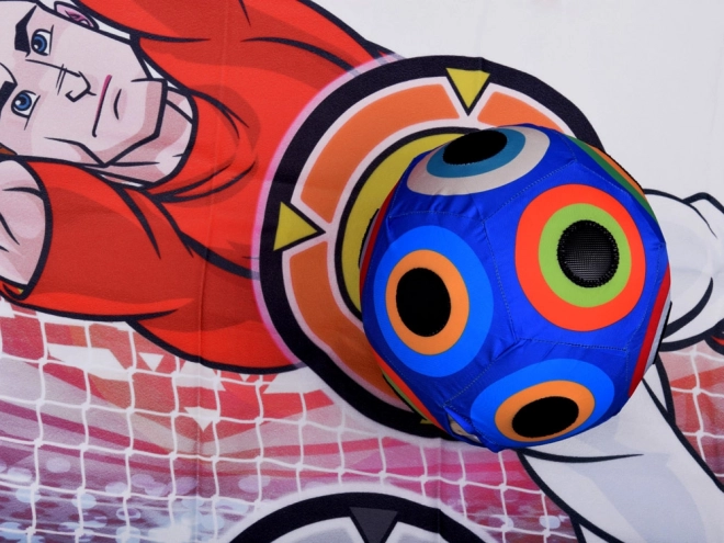 Súprava na hru futbal s terčoviskom a svietiacou loptou
