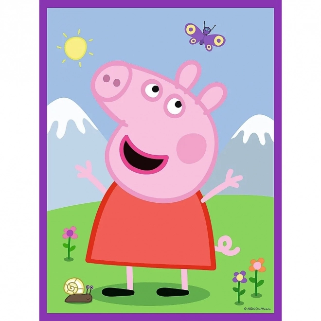 Obojstranné puzzle Prasiatko Peppa pre deti