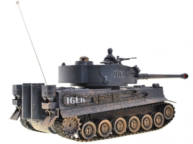 Rádiom riadený tank Tiger v mierke 1/28