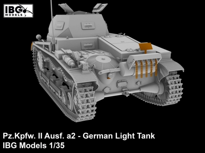 Plastikový model nemeckého ľahkého tanku Pz.Kpfw II Ausf. a2 1/35