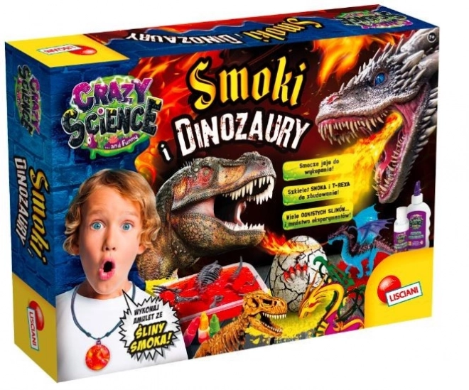 Súprava na učenie Crazy Science Draky a Dinosaury