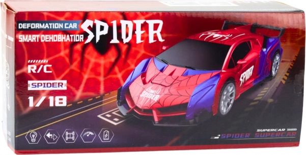 Závodné Auto a Robot Spider Diaľkové Ovládanie 2v1