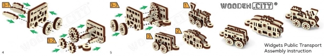 3D Puzzle Vozidlá Mini Sada