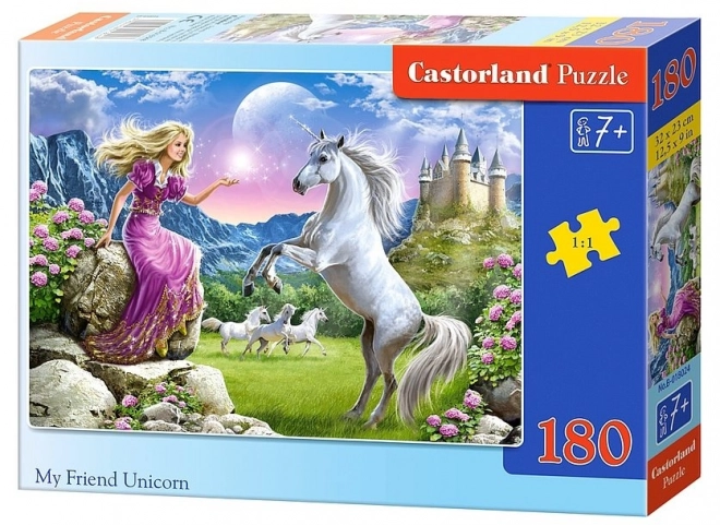 Puzzle 180 dielikov Moja kamarátka jednorožec