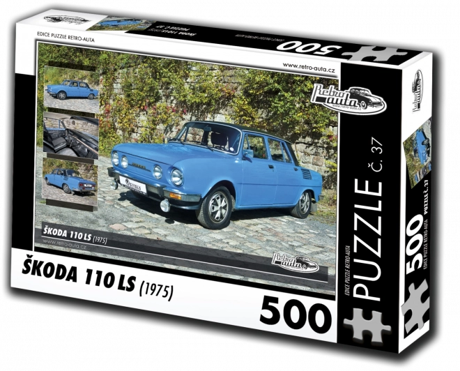 Retro Auta Puzzle Škoda 110 LS (1975) 500 dielikov