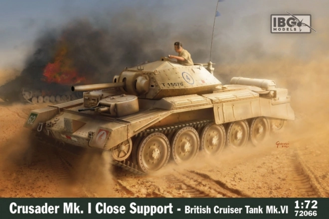 Model britského tanku Crusader Mk.I CS