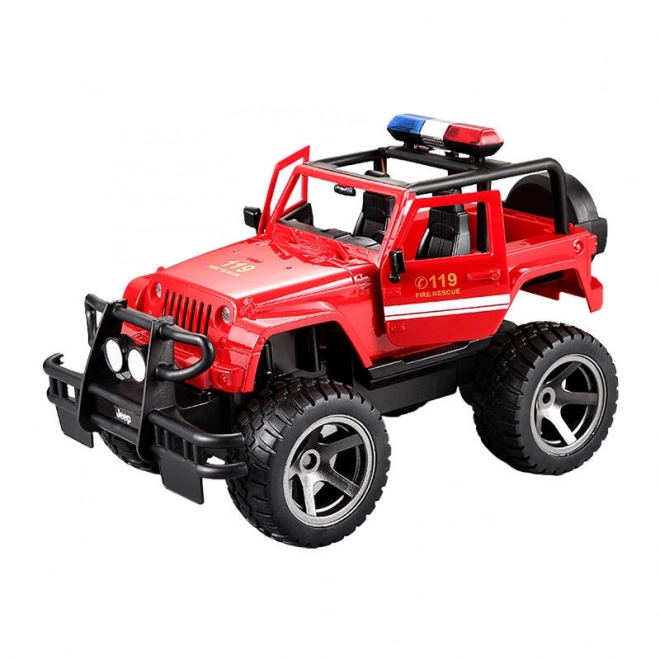 Diaľkové ovládanie RC auto Jeep Hasičský zbor