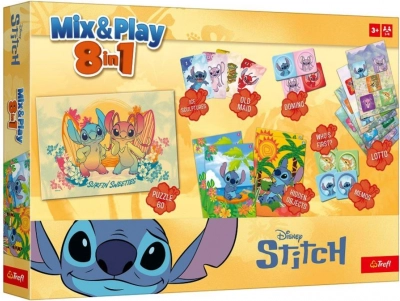 Mix & Play 8v1 STITCH spoločenské hry v krabici