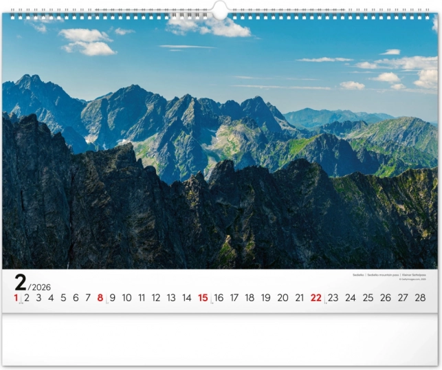 Nástenný kalendár Magické Tatry 2026