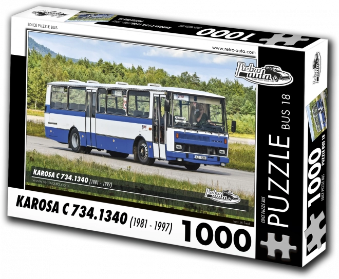 Retro autobus Karosa C 734 (1981-1997) puzzle - 1000 dielikov