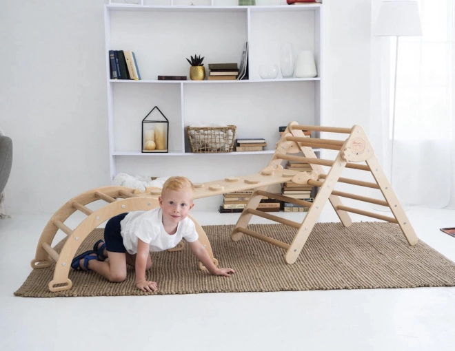 Montessori Piklerový Set Veľký Prírodné Drevo