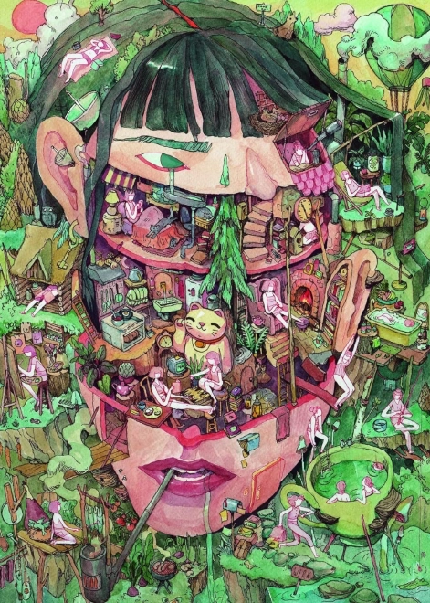 Puzzle Myšlienky v hlave 1000 dielikov