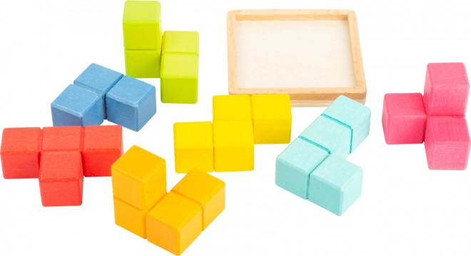 Small Foot Drevený 3D tetris