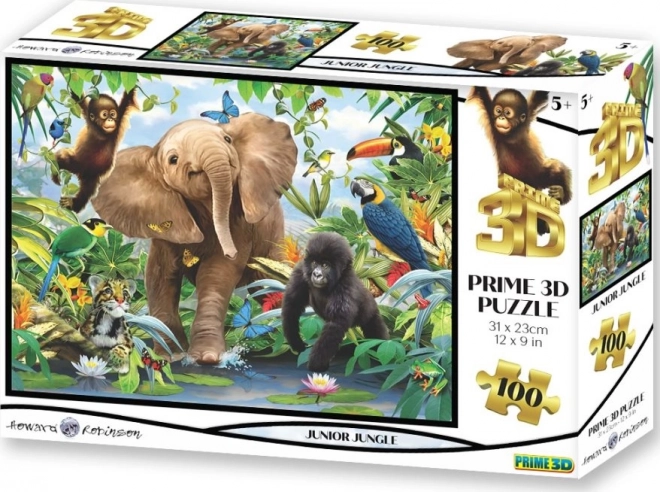 3D Puzzle Junior Jungle 100 Dielikov