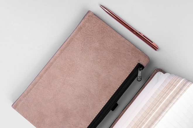 Notique hardy hnedý linkovaný notes 13 x 21 cm