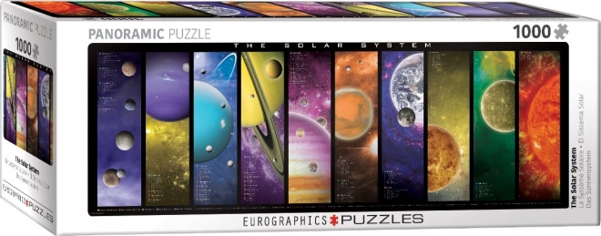 Panoramatické puzzle Slnečná sústava 1000 dielikov